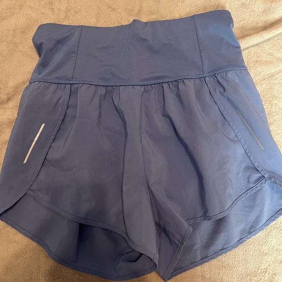 NWOT All in Motion periwinkle blue high waisted running shorts size small - Picture 1 of 5